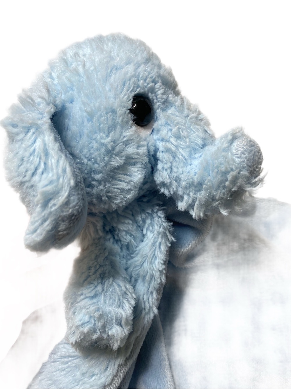 Aurora Baby Light Blue Elephant Lovey Blanket NWOT - Picture 4 of 6